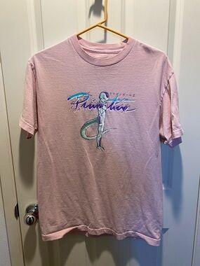 Primitive Dragonball Z Light Pink Anime Graphic Short Sleeve Tee